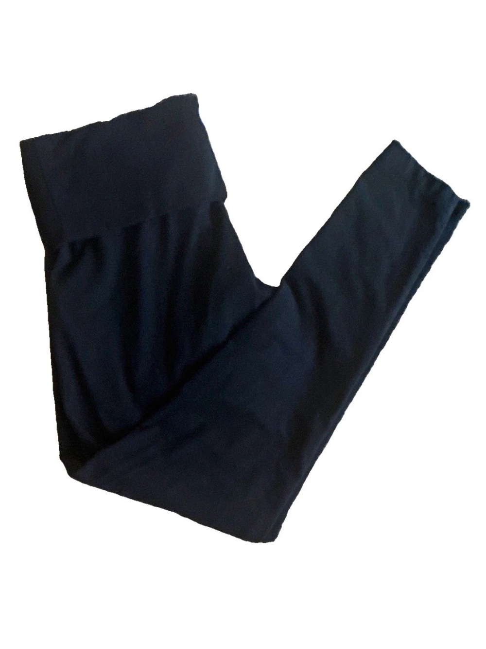 Victoria Secret PINK High Rise Ankle Fold- Over Leggings Black Medium